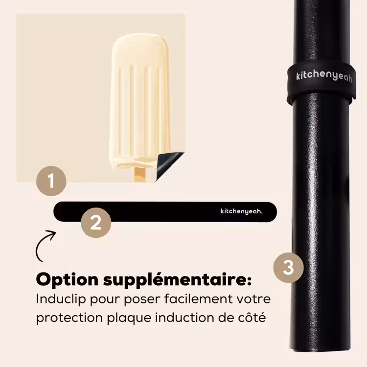Protection plaque induction - Minimaliste - Glace à l'eau - Bâton - Beige — 8