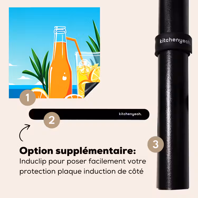 Protection plaque induction - Oranges - Glaçons - Mer - Illustration — 8