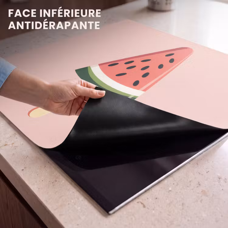 Protection plaque induction - Pastèque - Glace - Pépins - Rouge — 7