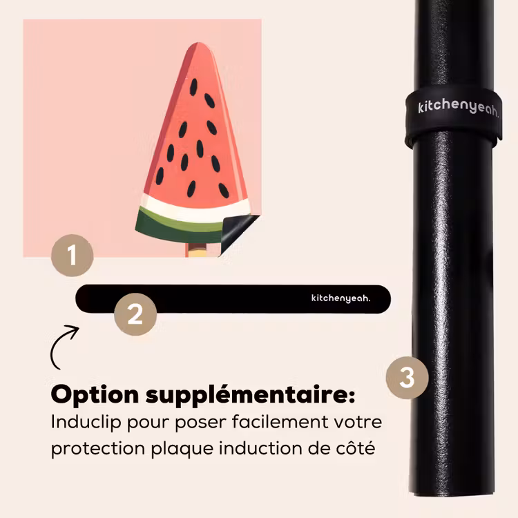 Protection plaque induction - Pastèque - Glace - Pépins - Rouge — 8