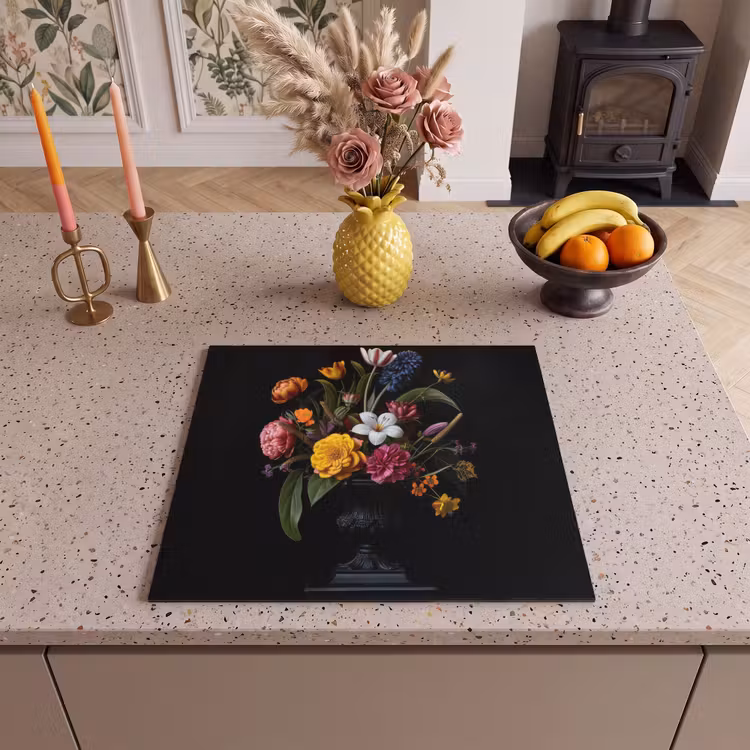 Protection plaque induction - Printemps - Fleurs - Classique - Vase — 3