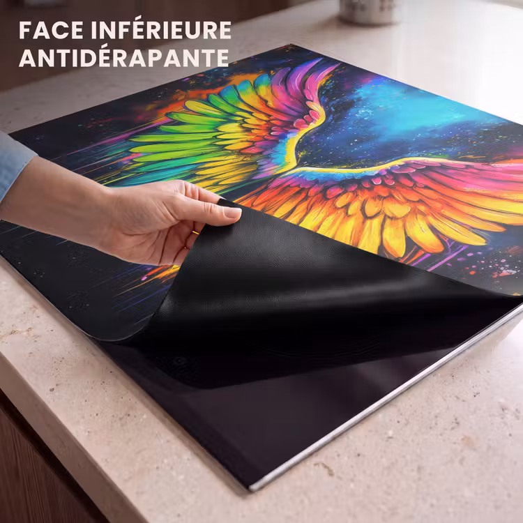 Protection plaque induction - Couleurs arc-en-ciel - Ailes - Magique — 7