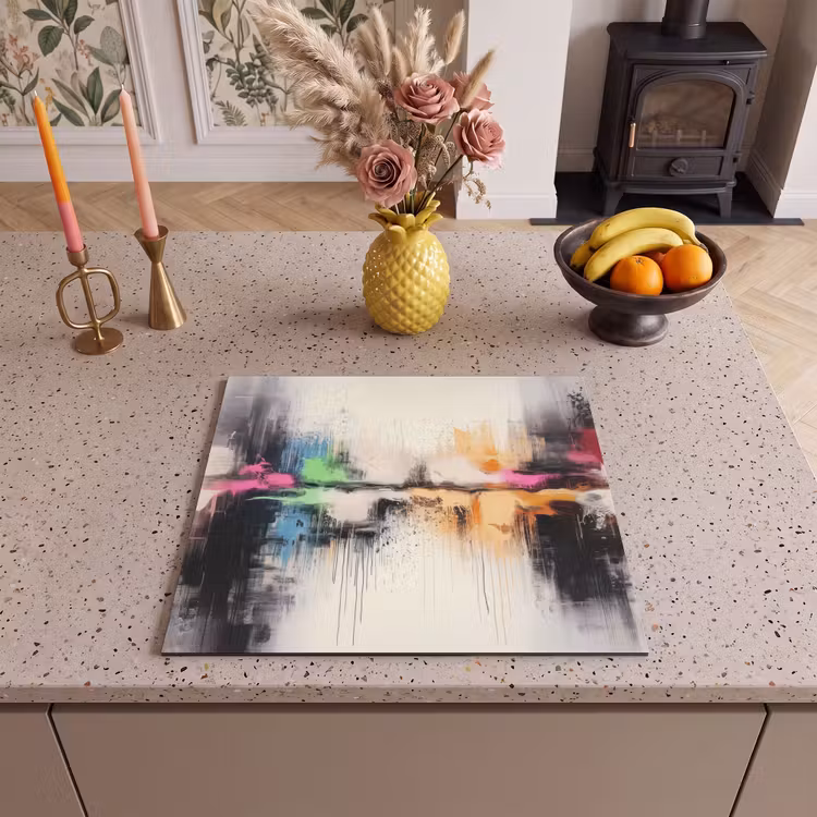 Protection plaque induction - Abstrait - Explosion de couleurs - Paysage — 3