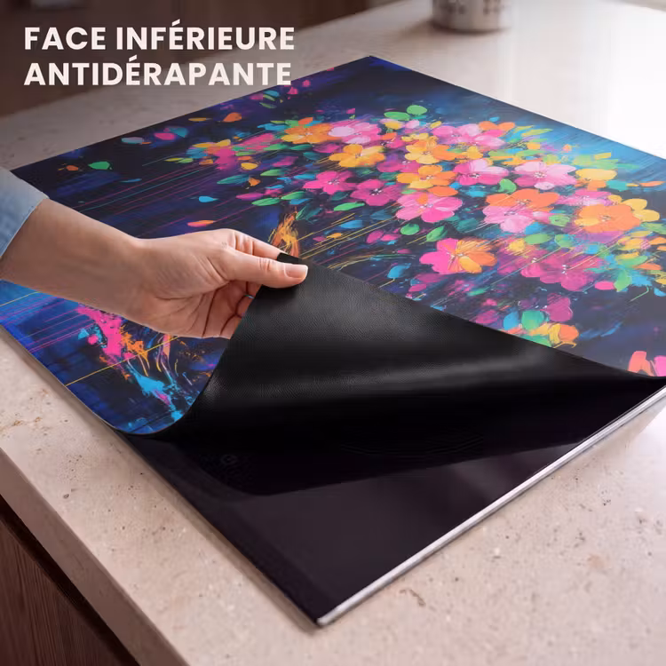 Protection plaque induction - Arbre - Fleurs - Magique - Coloré — 7