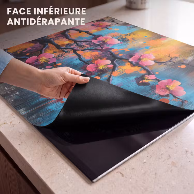 Protection plaque induction - Fleurs - Branches - Abstrait - Rose — 7