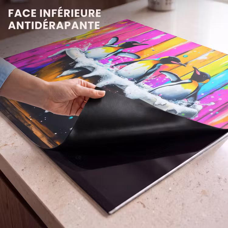 Protection plaque induction - Pingouins - Baignoire - Colorée - Mousse — 7
