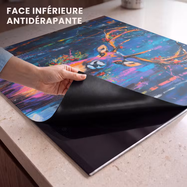 Protection plaque induction - Renne - Couronne - Féerique - Bleu — 7