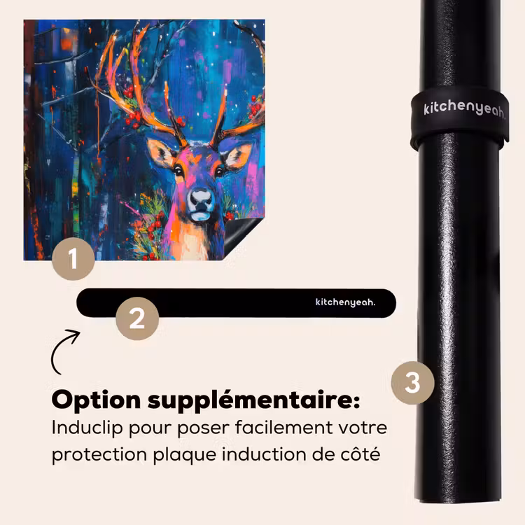 Protection plaque induction - Renne - Couronne - Féerique - Bleu — 8