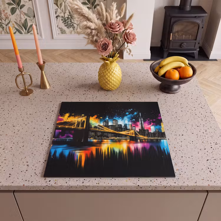 Protection plaque induction - Skyline - Pont - Eclairage - Couleurs — 3