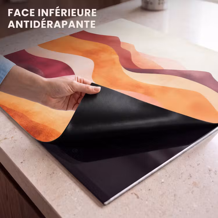 Protection plaque induction - Abstrait - Paysage - Vagues — 7
