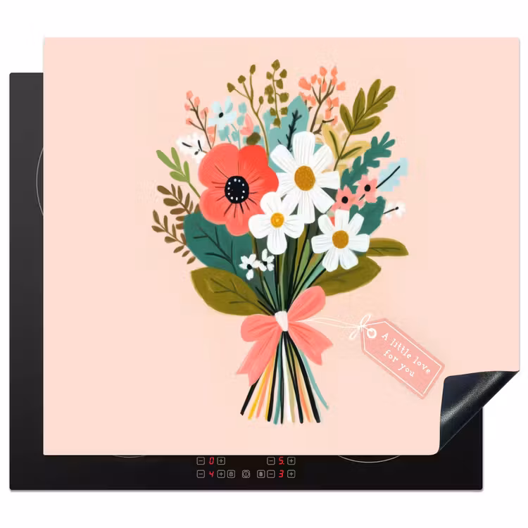 Protection plaque induction - Bouquet - Noeud - Carte - Citation — 1