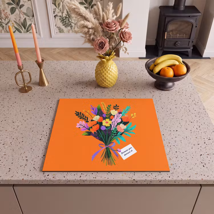 Protection plaque induction - Carte - Bouquet - Fleurs — 3