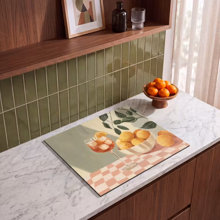 Protection plaque induction - Citrons - Verre - Nappe - Bloqué — 4