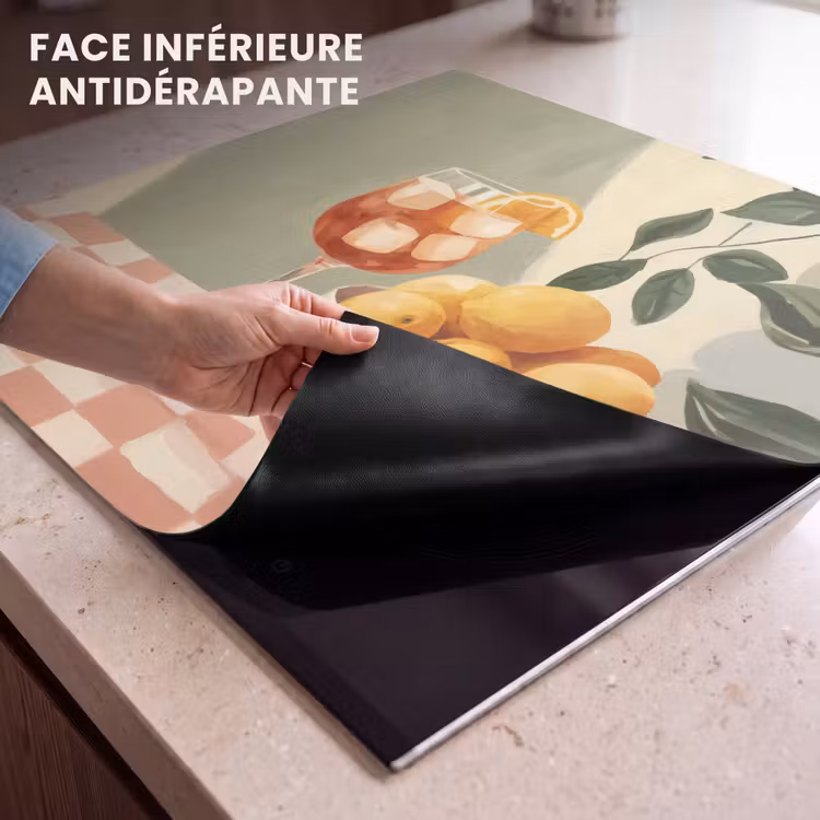 Protection plaque induction - Citrons - Verre - Nappe - Bloqué — 7