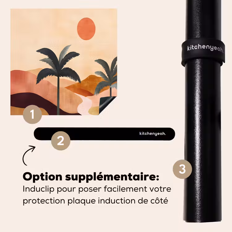 Protection plaque induction - Collines - Palmiers - Abstrait — 8