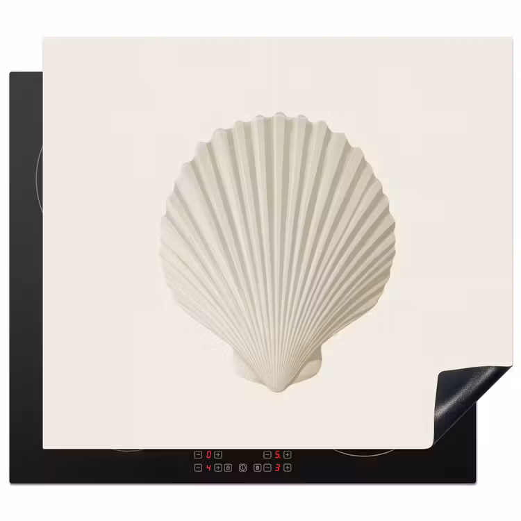 Protection plaque induction - Coquille - Minimaliste - Blanc — 1