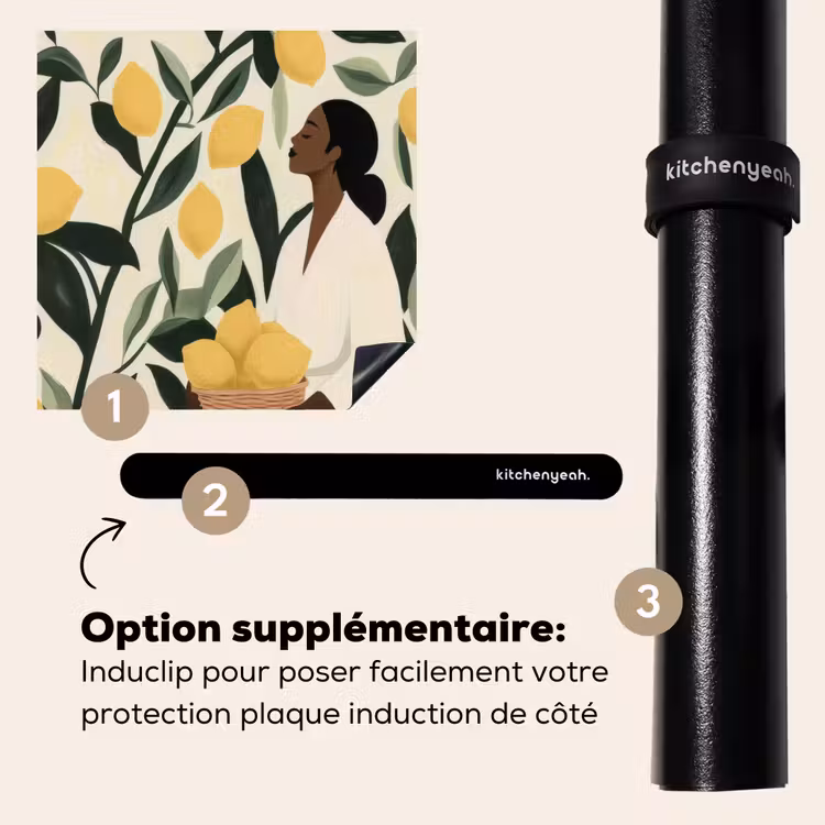 Protection plaque induction - Femme - Panier - Citrons - Feuilles — 8