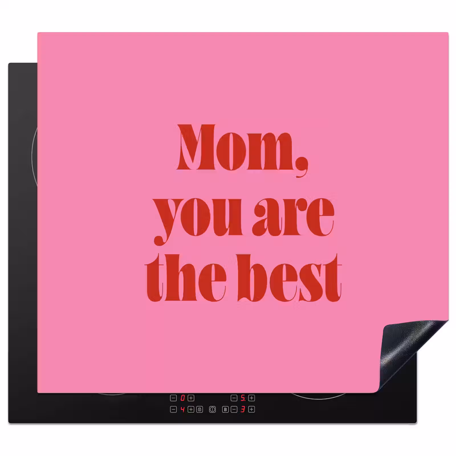 Protection plaque induction - Mère - Message - Rose — 1