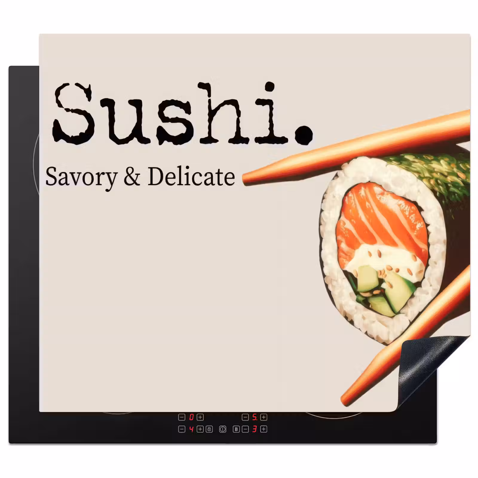 Protection plaque induction - Sushi - Saumon - Riz - Japonais — 1
