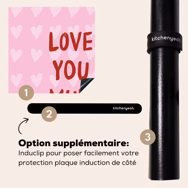 Protection plaque induction - Amour - Citation - Mère - Rouge — 8