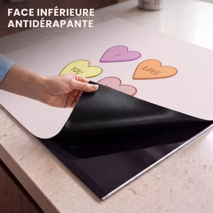 Protection plaque induction - Coeurs - Pastel - Amour - Mère — 7