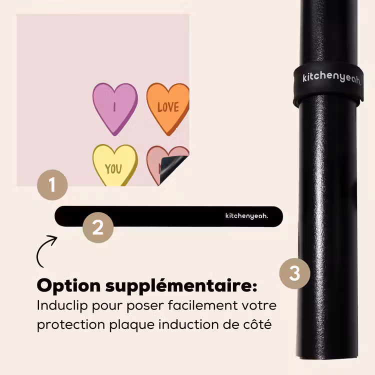 Protection plaque induction - Coeurs - Pastel - Amour - Mère — 8
