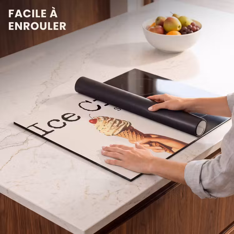 Protection plaque induction - Glace - Glace à l'italienne - Colorée - Cerise — 6