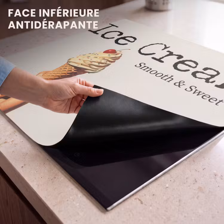 Protection plaque induction - Glace - Glace à l'italienne - Colorée - Cerise — 7