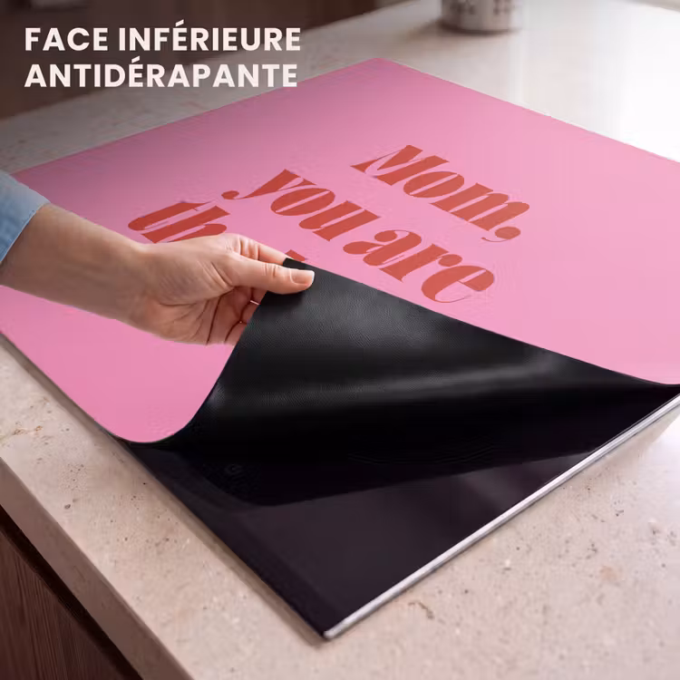 Protection plaque induction - Mère - Message - Rose — 7