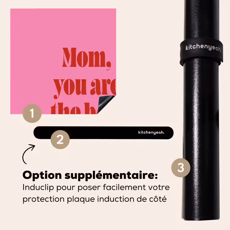 Protection plaque induction - Mère - Message - Rose — 8