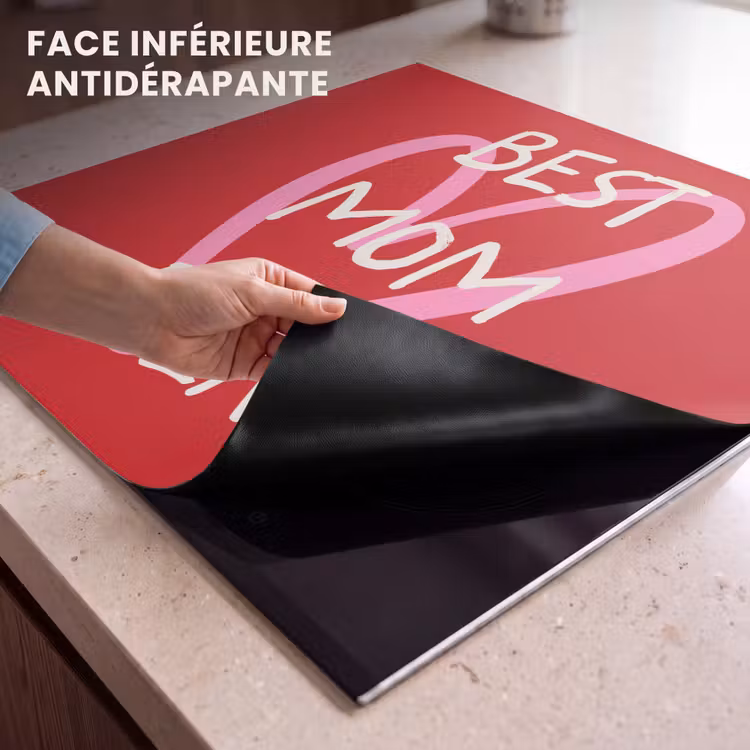 Protection plaque induction - Mère - Citation - Coeur - Rouge — 7