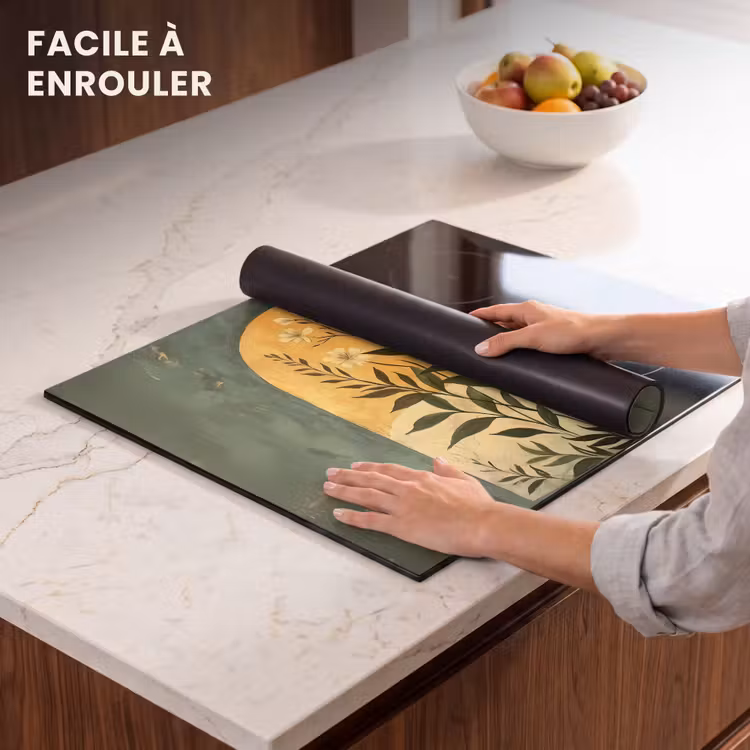 Protection plaque induction - Plante - Fleurs - Blanc — 6