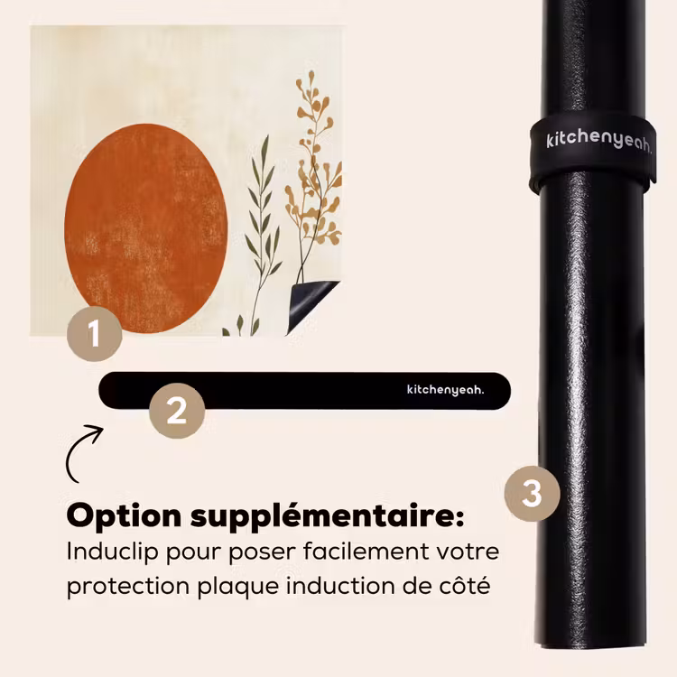 Protection plaque induction - Soleil - Abstrait - Branches - Orange — 8