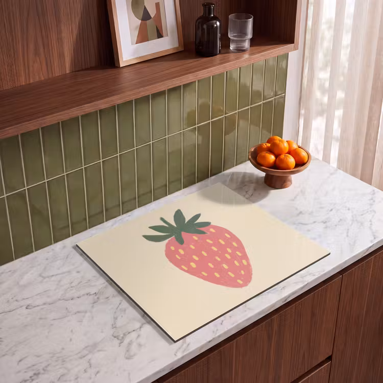 Protection plaque induction - Fraise - Minimaliste - Rouge - Fruit — 4