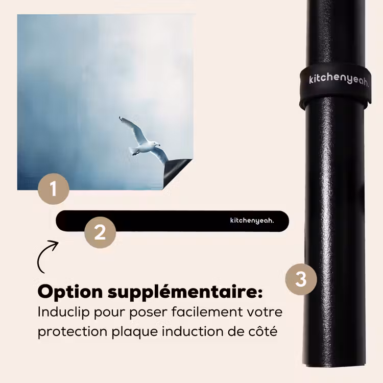 Protection plaque induction - Mouette - Blanche - Mer - Brumeuse — 8