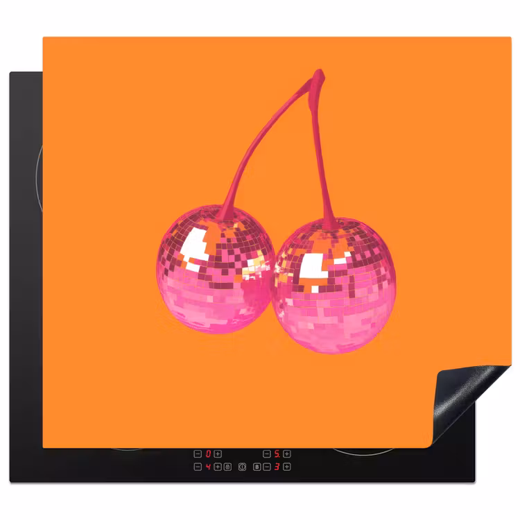 Protection plaque induction - Discoballs - Cherry - Miroirs - Pink — 1