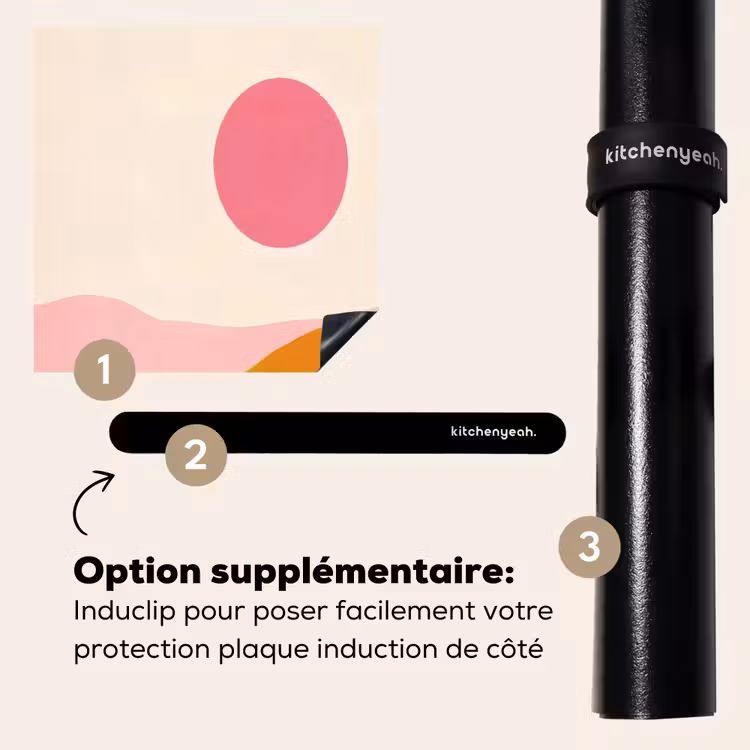 Protection plaque induction - Soleil - Collines - Abstrait - Rose — 8