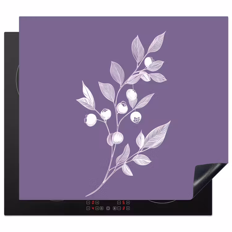 Protection plaque induction - Branche - Gracieuse - Feuilles - Minimaliste — 1