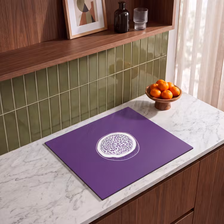 Protection plaque induction - Fruit de la passion - Graines - Violet - Minimaliste — 4