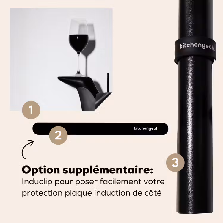 Protection plaque induction - Talon - Vin - Minimaliste - Noir — 8