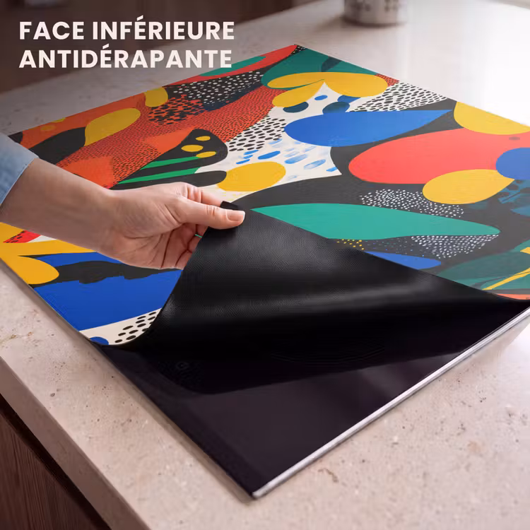 Protection plaque induction - Abstrait - Plantes - Formes - Colorées — 7