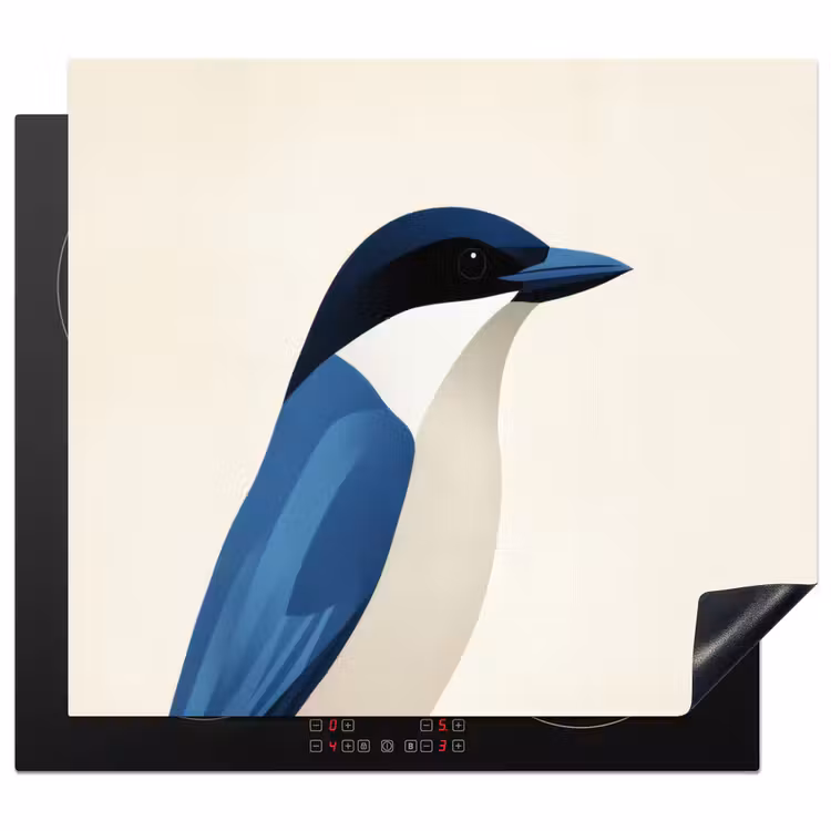 Protection plaque induction - Illustration - Bleu - Oiseau — 1