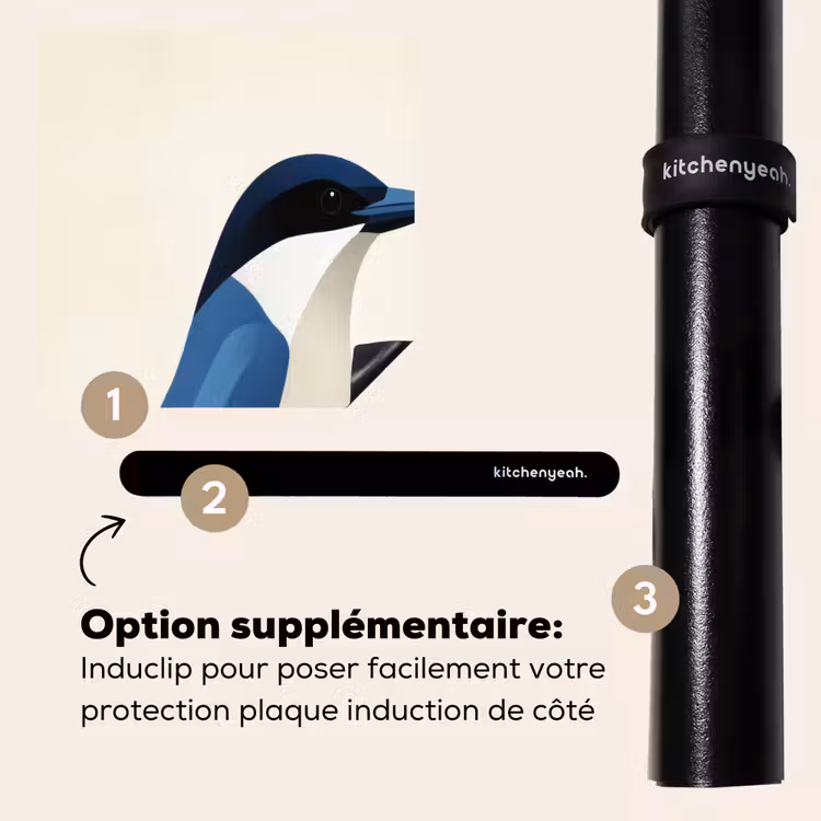 Protection plaque induction - Illustration - Bleu - Oiseau — 8