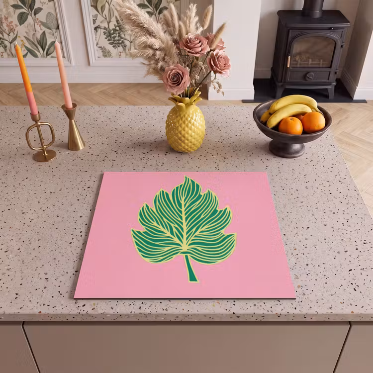 Protection plaque induction - Feuille - Vert - Illustration - Minimaliste — 3