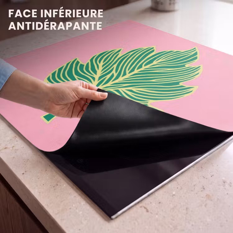 Protection plaque induction - Feuille - Vert - Illustration - Minimaliste — 7