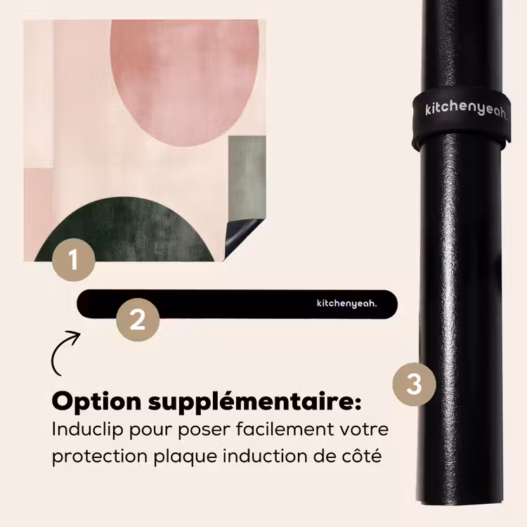 Protection plaque induction - Formes - Abstrait - Cercle - Noir — 8