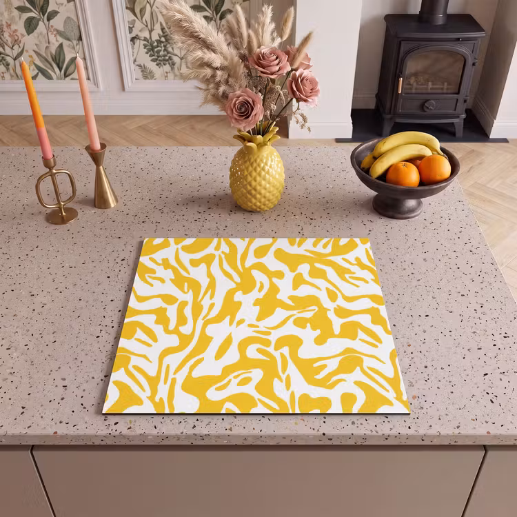 Protection plaque induction - Formes - Blanc - Abstrait — 3