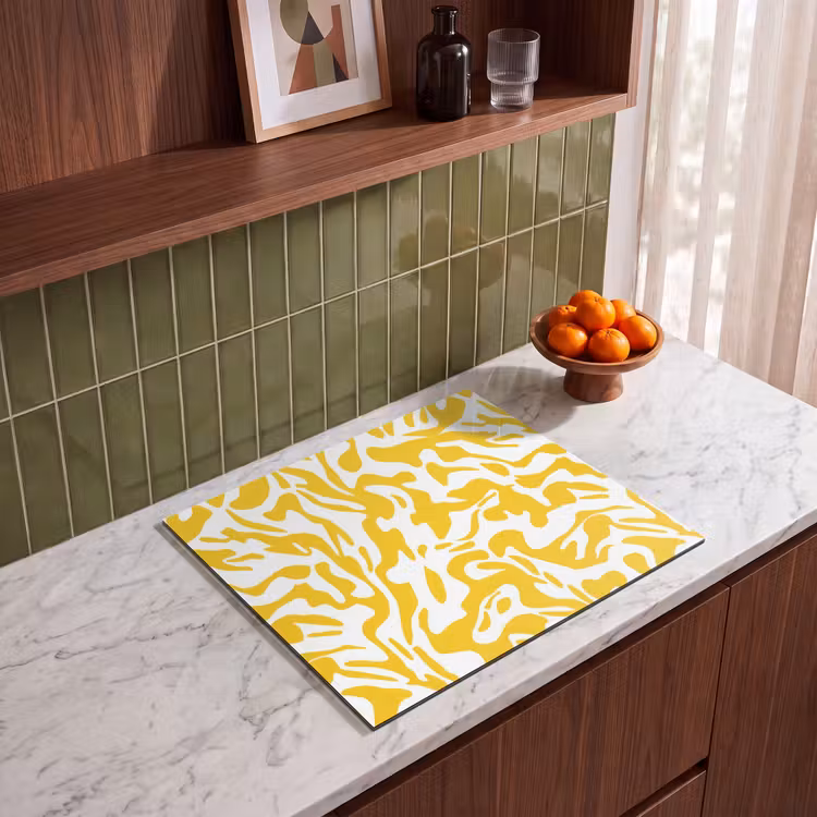 Protection plaque induction - Formes - Blanc - Abstrait — 4