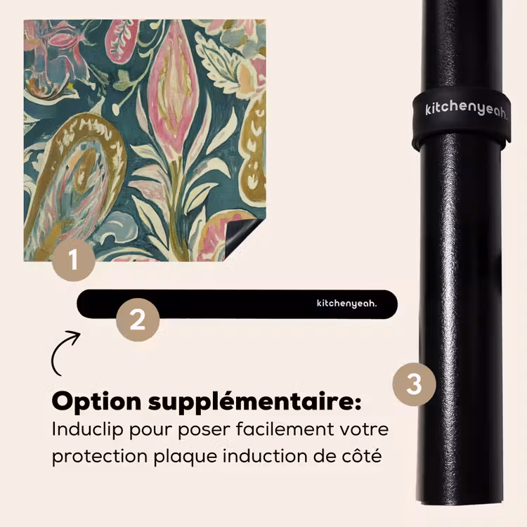 Protection plaque induction - Motif - Coloré - Orné - Vert — 8