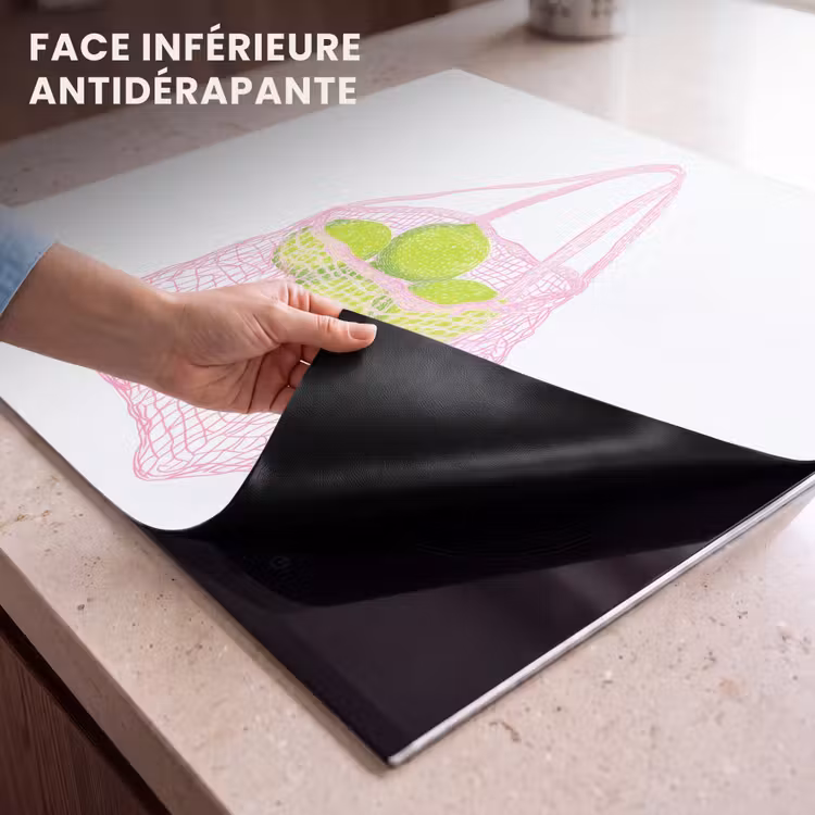 Protection plaque induction - Sac en filet - Rose - Illustration - Limes — 7